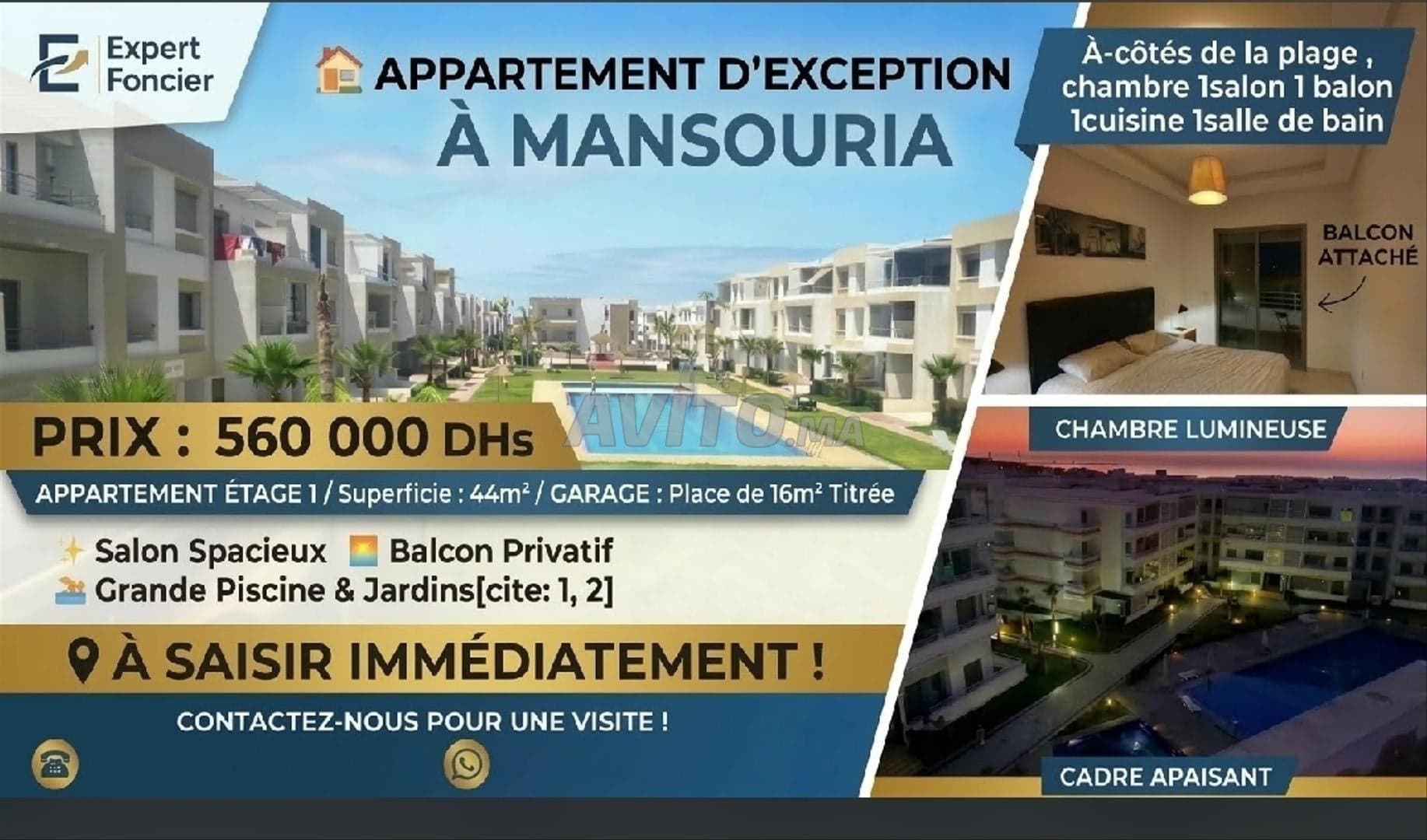 Bel appartement à vendre Mansouria - photo 1