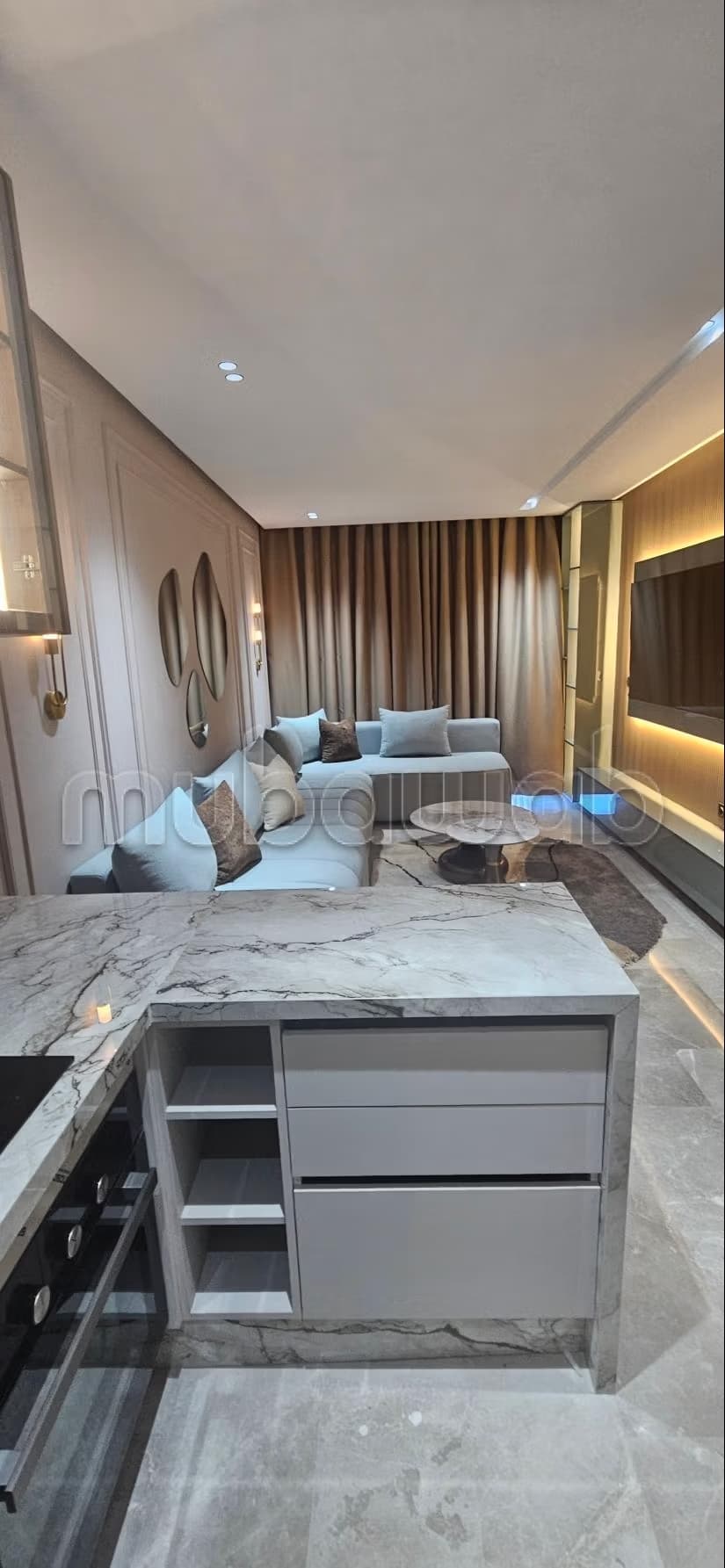 Appartement à louer à Les princesses. 2 pièces confortables. Fenêtres double vitrage et chauffage central